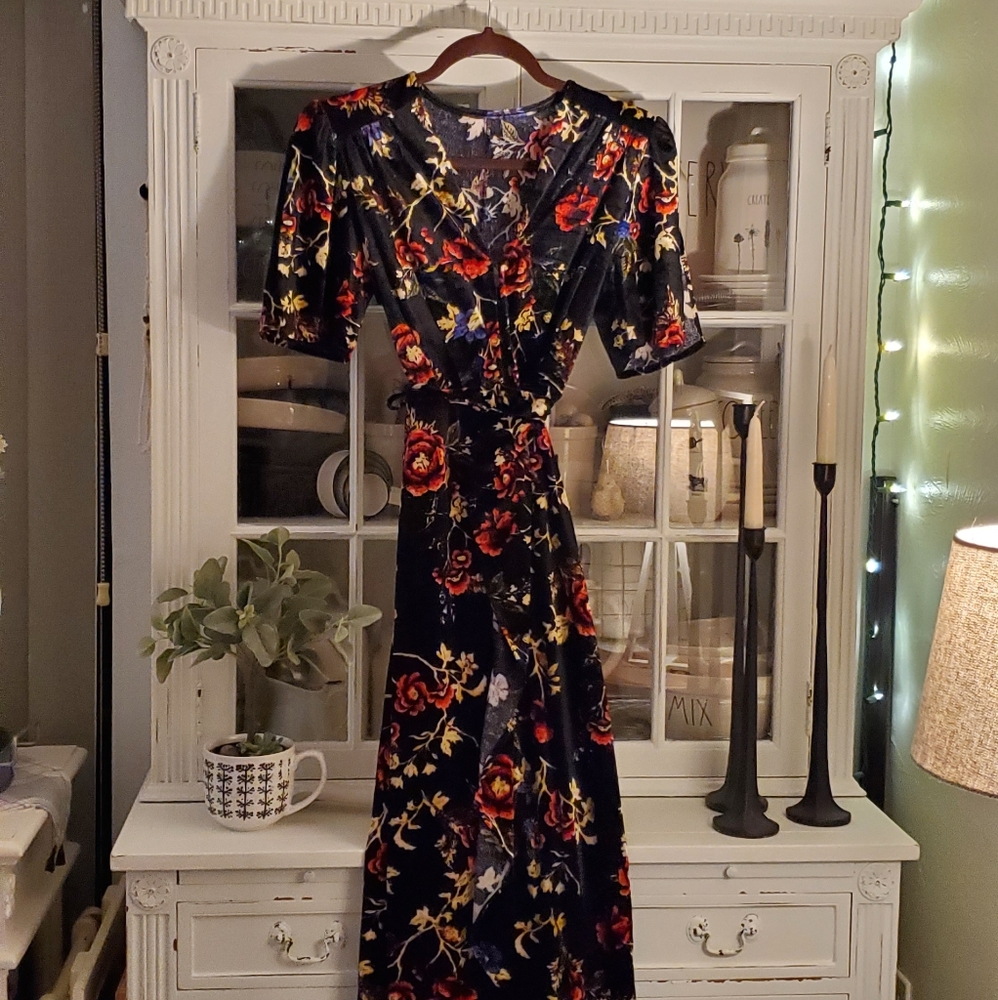 Velvet vintage style dress